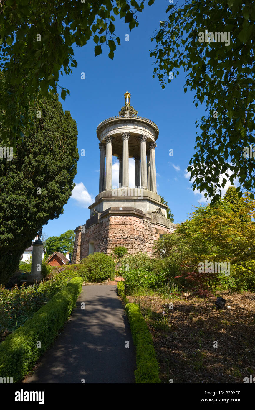 Burns Memorial à brûler à thème Parc du patrimoine à Robert Burns poète Alloway Ayr Ayrshire Ecosse Burns National Heritage Park Banque D'Images