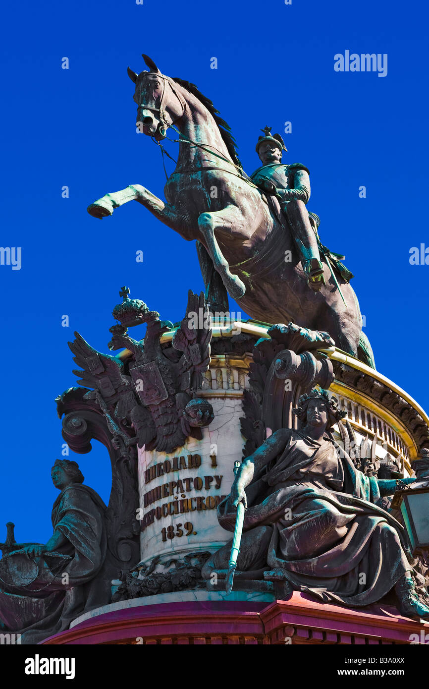 Monument à Nicolas I Banque D'Images