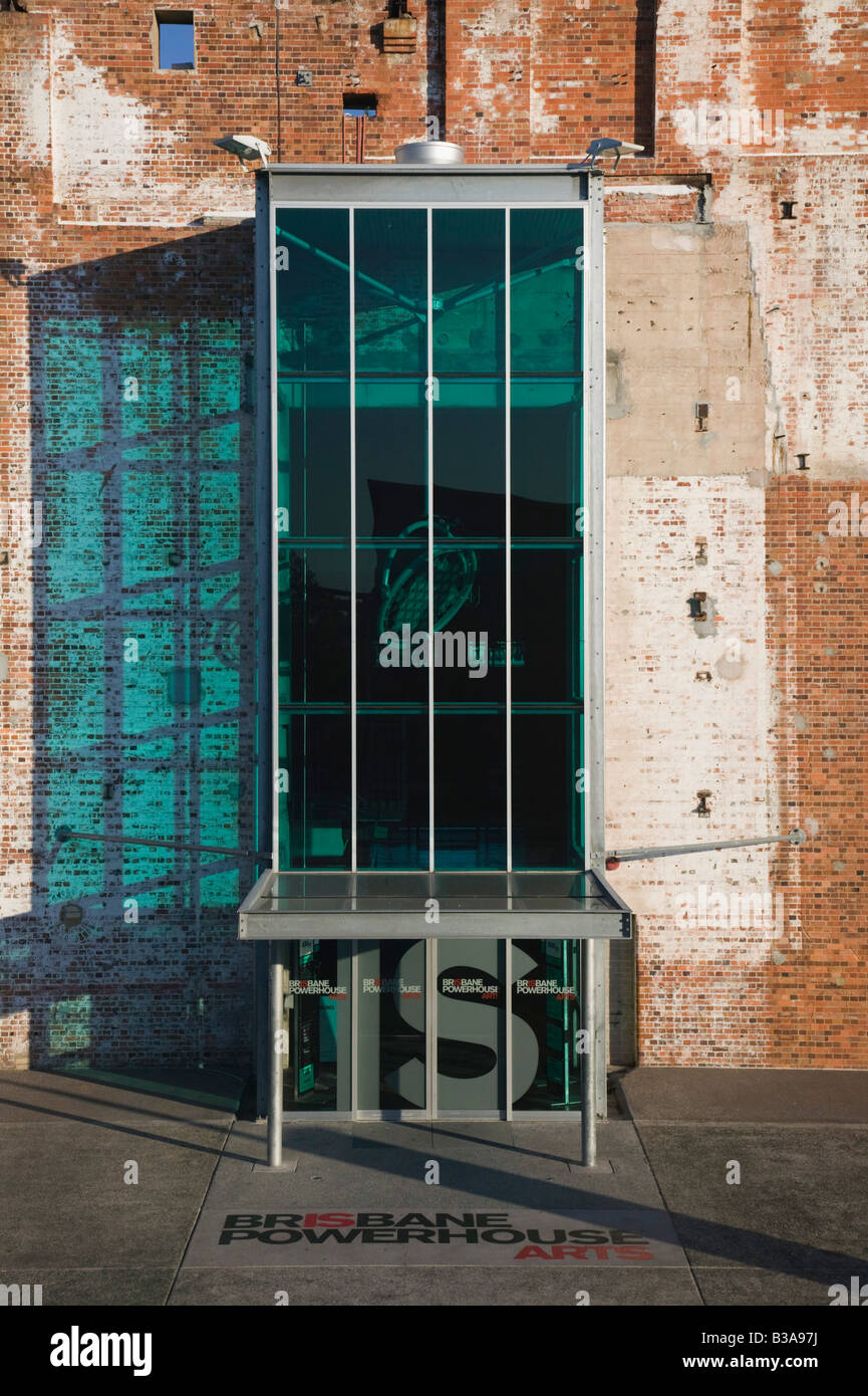 L'Australie, Queensland, Brisbane, New Farm- Extérieur de la Brisbane Powerhouse Theatre Banque D'Images