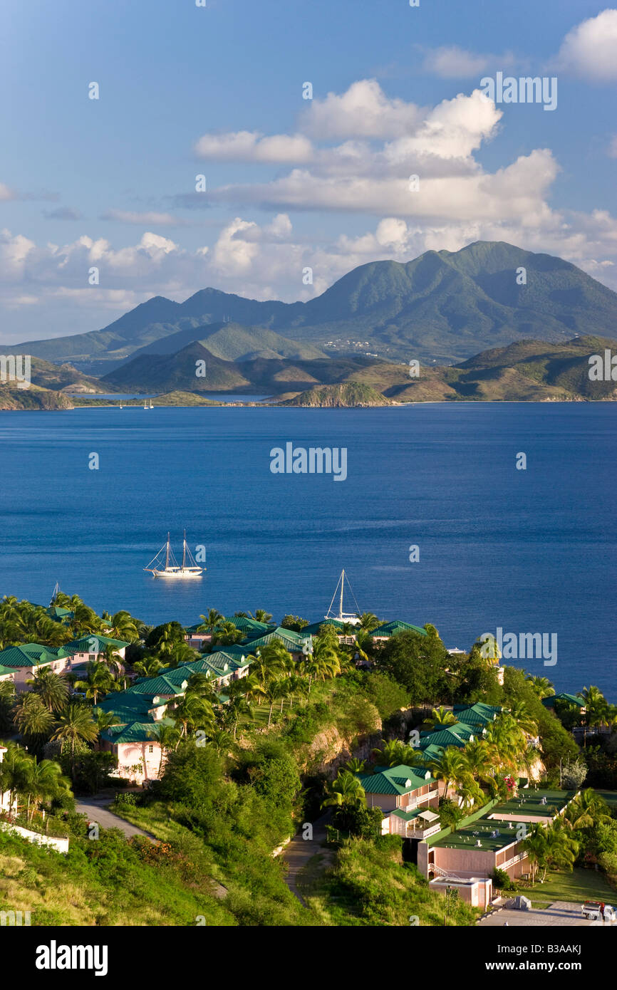 Caraïbes, St Kitts et Nevis, St Kitts, Frigate Bay Banque D'Images