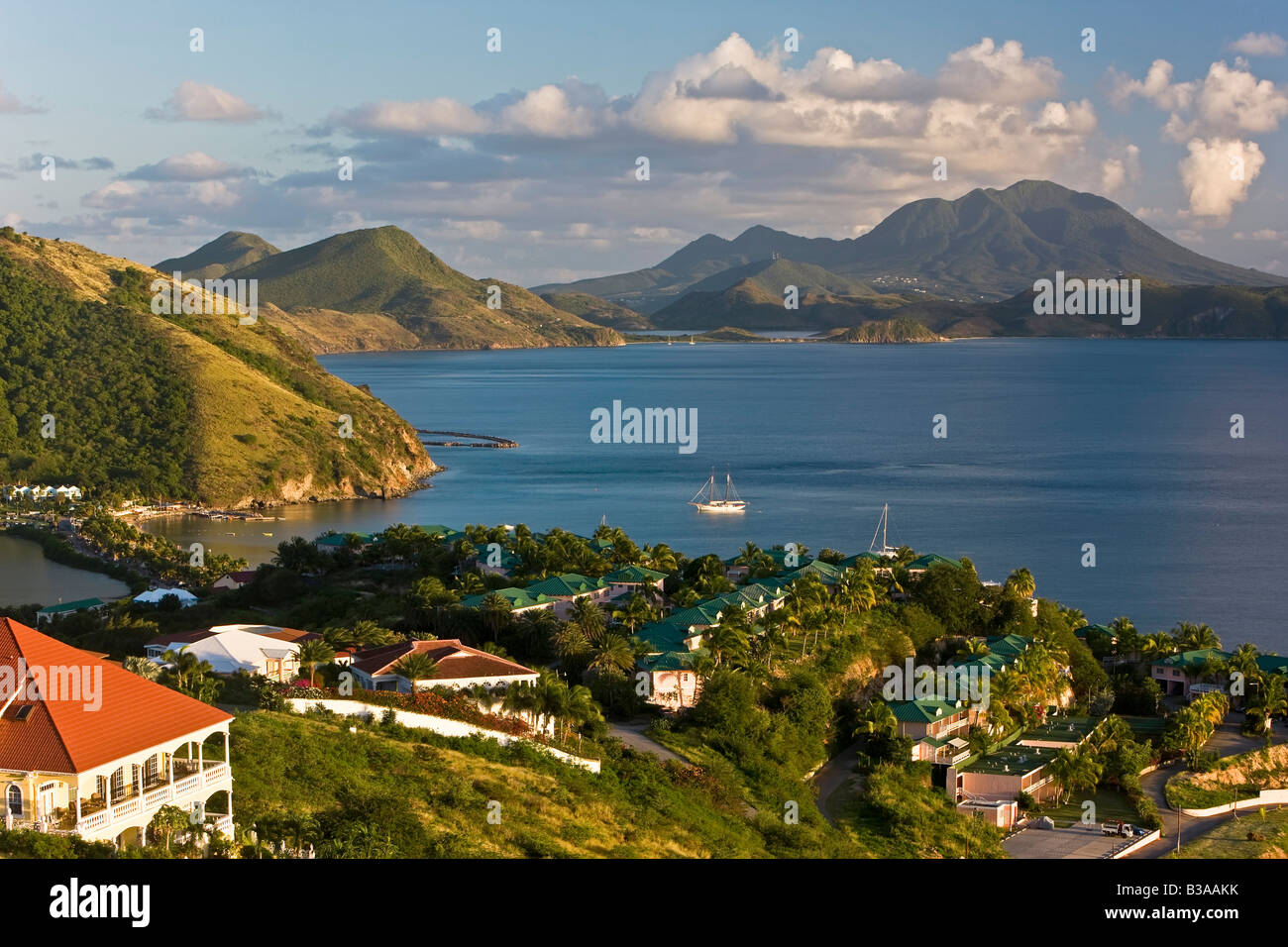 Caraïbes, St Kitts et Nevis, St Kitts, Frigate Bay Banque D'Images