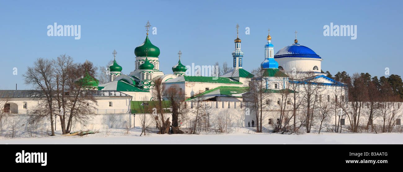 Raifa monastère orthodoxe (19 100.), près de Kazan, Tatarstan, Russie Banque D'Images