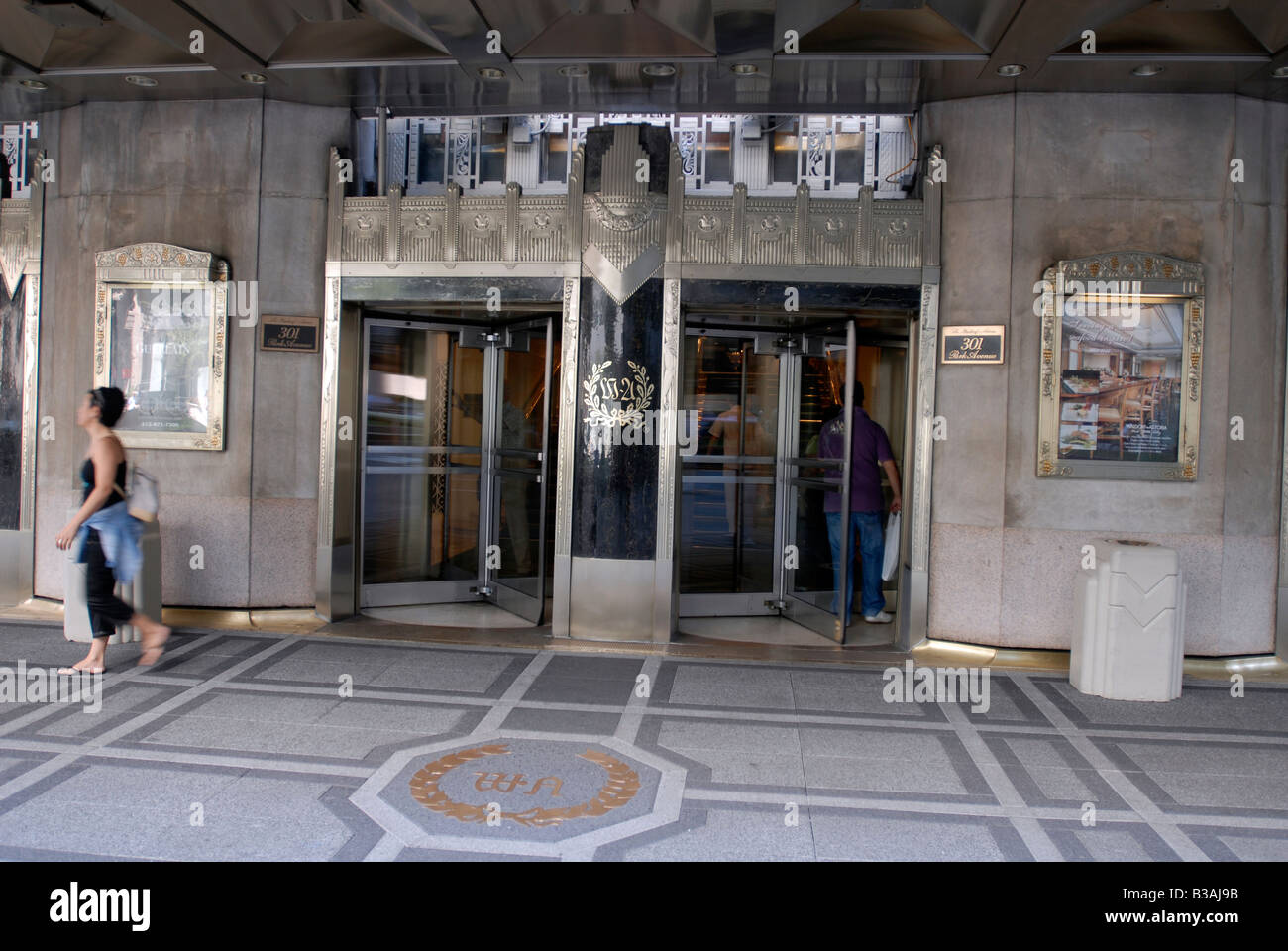 Le célèbre Hôtel Waldorf Astoria sur Park Avenue à New York Banque D'Images