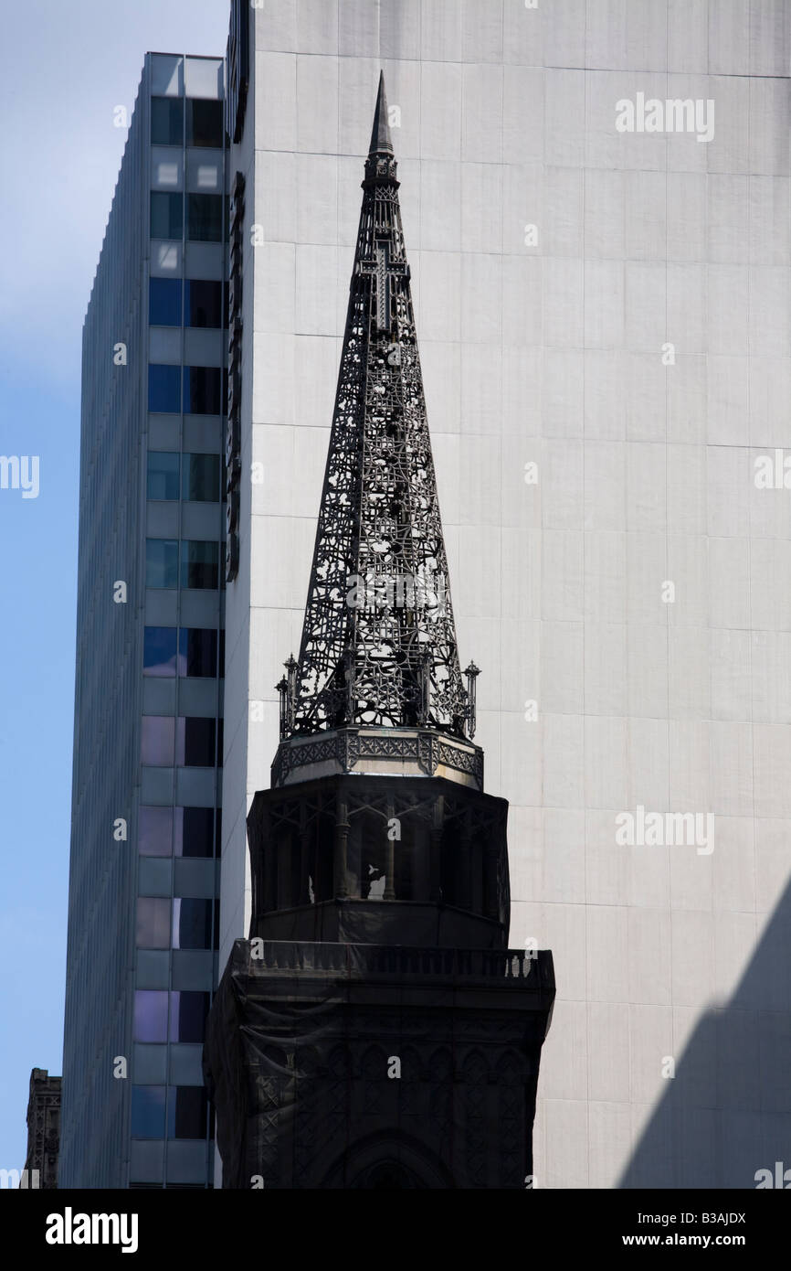 Clocher de l'Église Unie de Pittsburgh Pennsylvanie Smithfield Banque D'Images