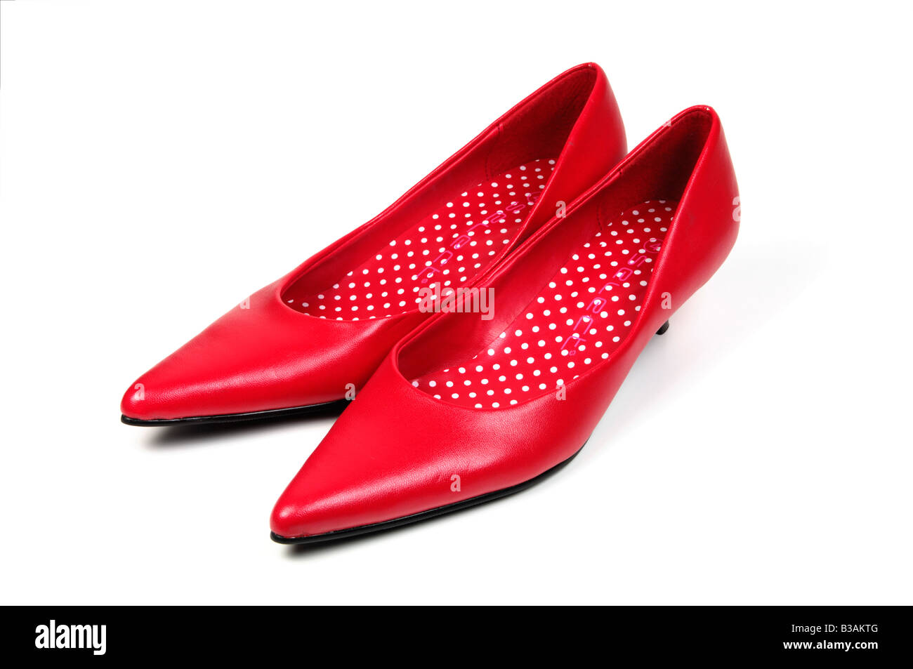 Paire chaussures stiletto rouge Banque D'Images