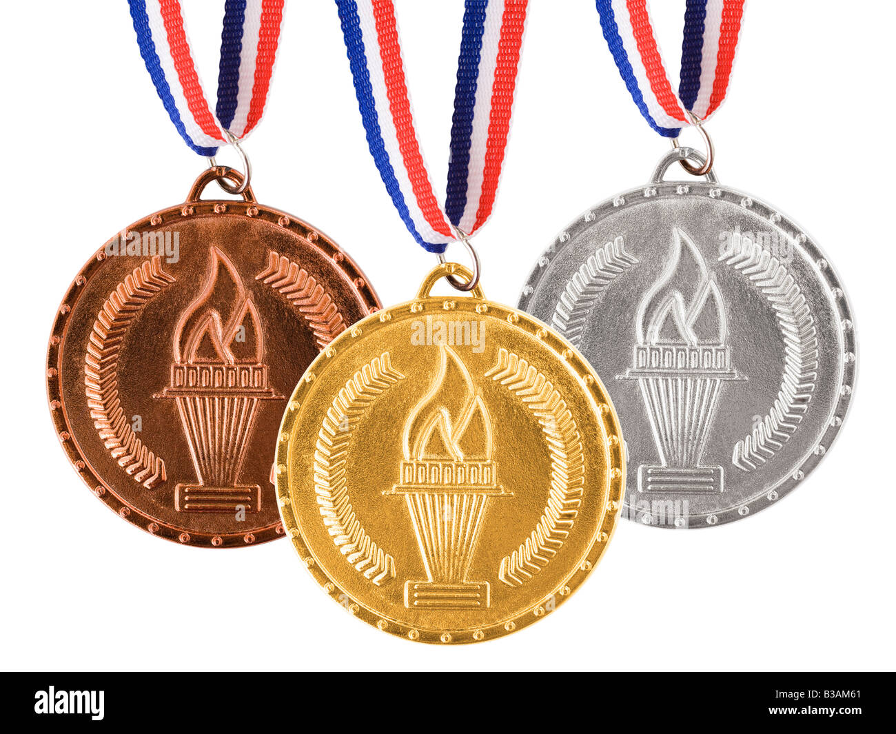 Or Argent Bronze Banque D'Images