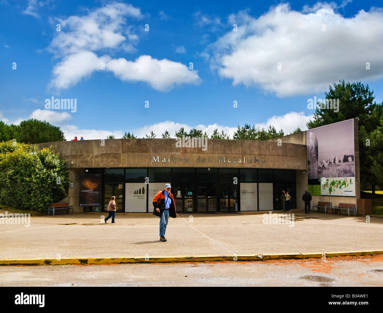 Carnac Maison des Megalithes musée sur les pierres debout, Morbihan, Bretagne, France Banque D'Images