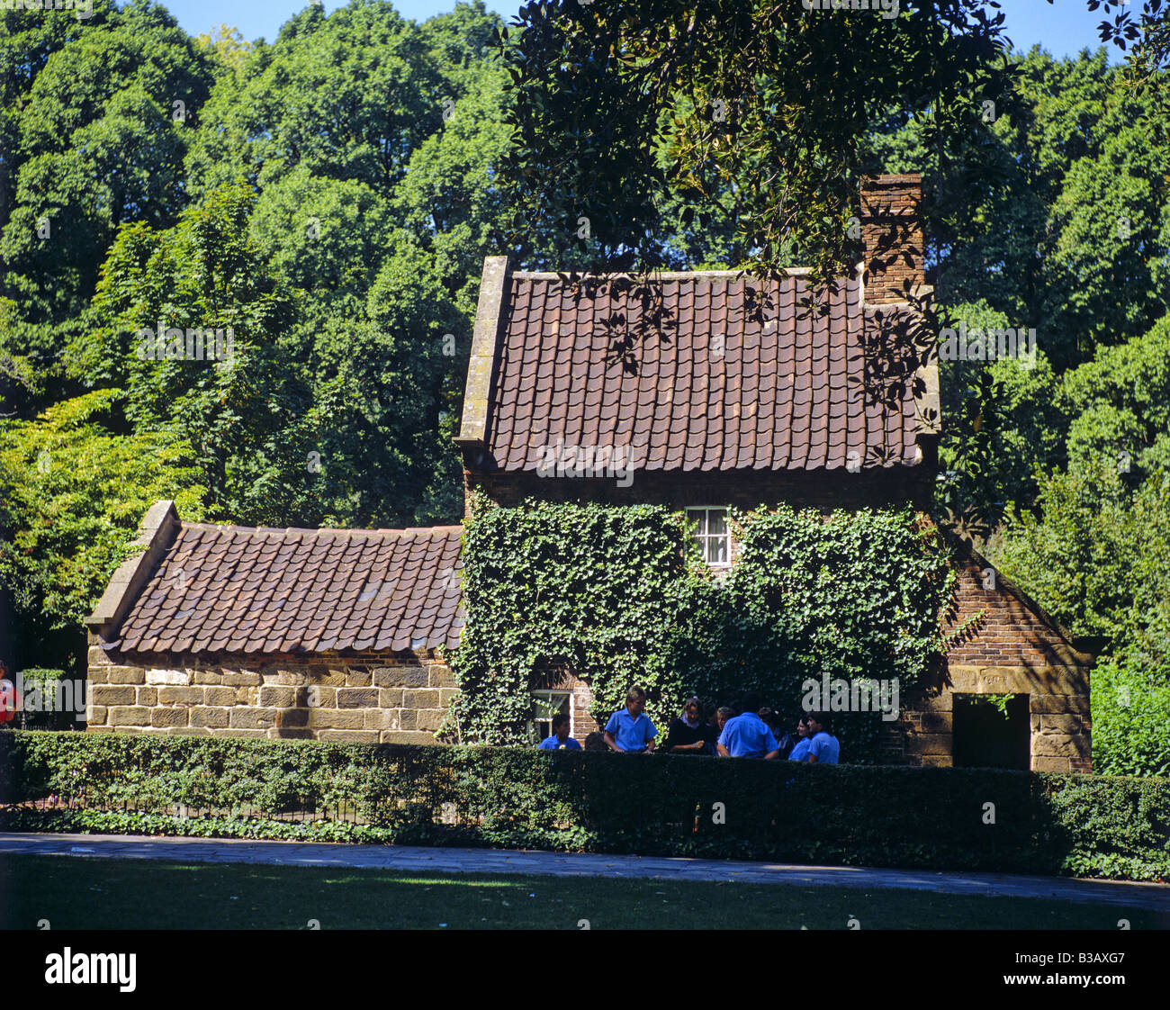 Le capitaine Cook's Cottage Jardins Fitzroy Melbourne Australie Banque D'Images