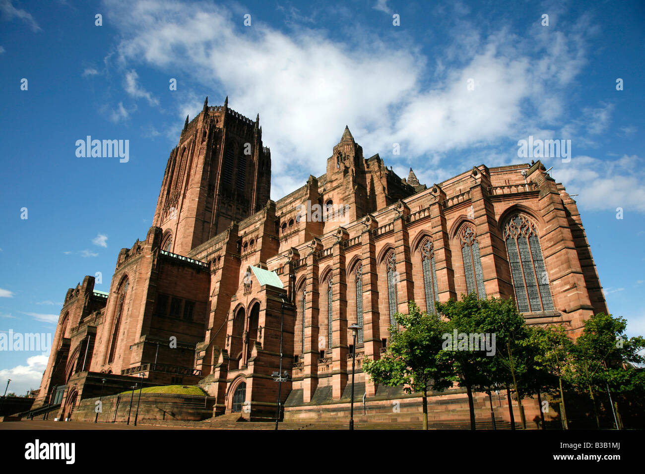 Juillet 2008 - La cathédrale anglicane de Liverpool Liverpool Angleterre UK Banque D'Images