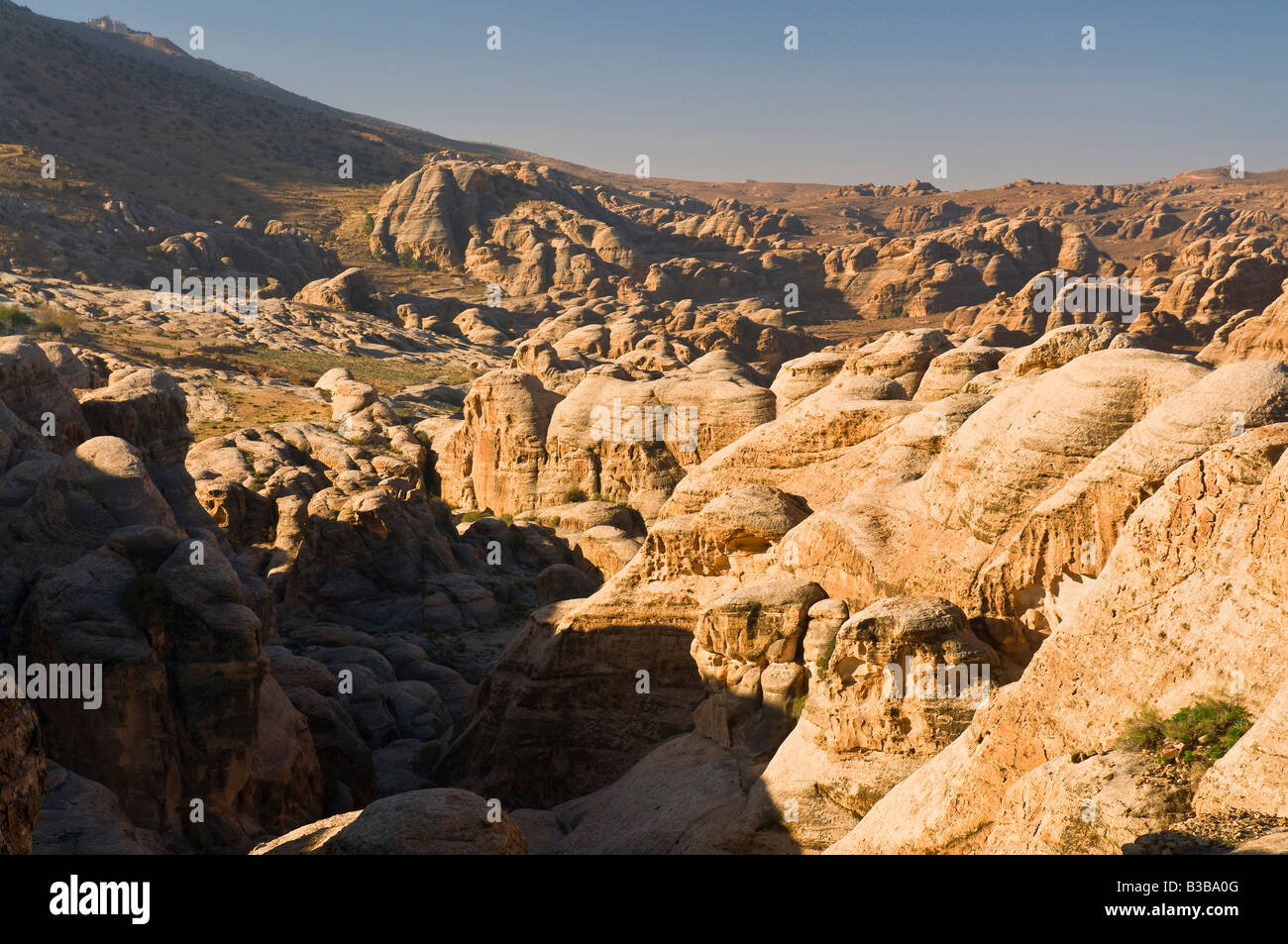 Sommaire des Wadi Sha'ab Quais, Petra, Jordanie Banque D'Images