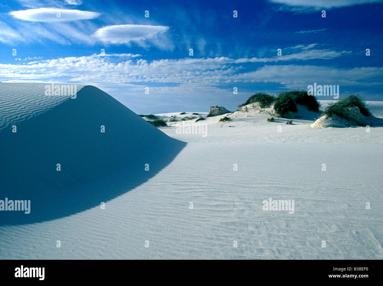 White Sands National Monument, le bassin de Tularosa, terres publiques, Alamogordo, New Mexico, United States, Amérique du Nord Banque D'Images
