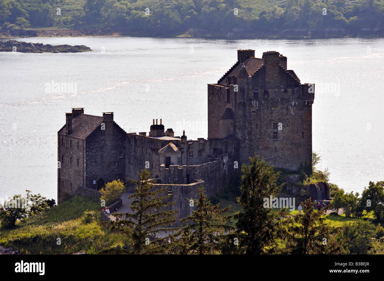 Le Château d'Eilean Donan, Loch Duich, Glenshiel, Skye et Lochalsh, Ecosse, Royaume-Uni, Europe. Banque D'Images