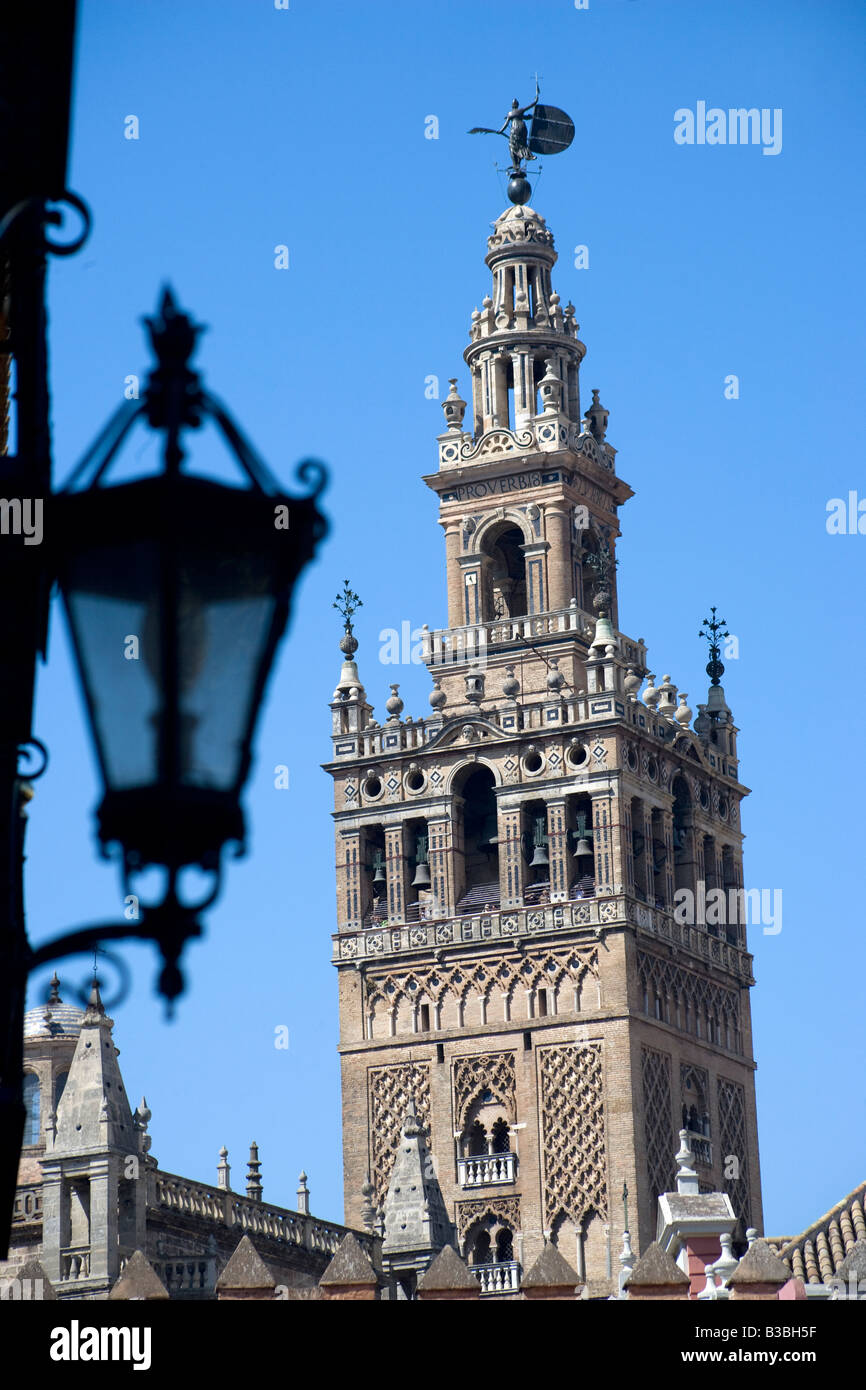 La Giralda Séville Andalousie Espagne Banque D'Images