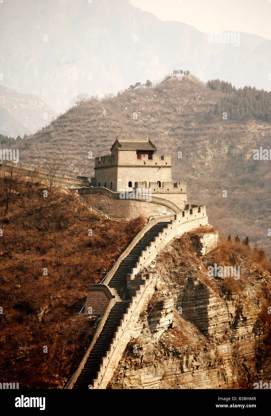 La Grande Muraille de Chine, le nord de la Chine Banque D'Images