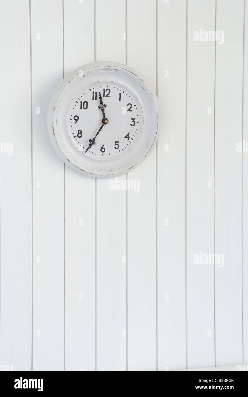 Horloge sur le mur Banque D'Images