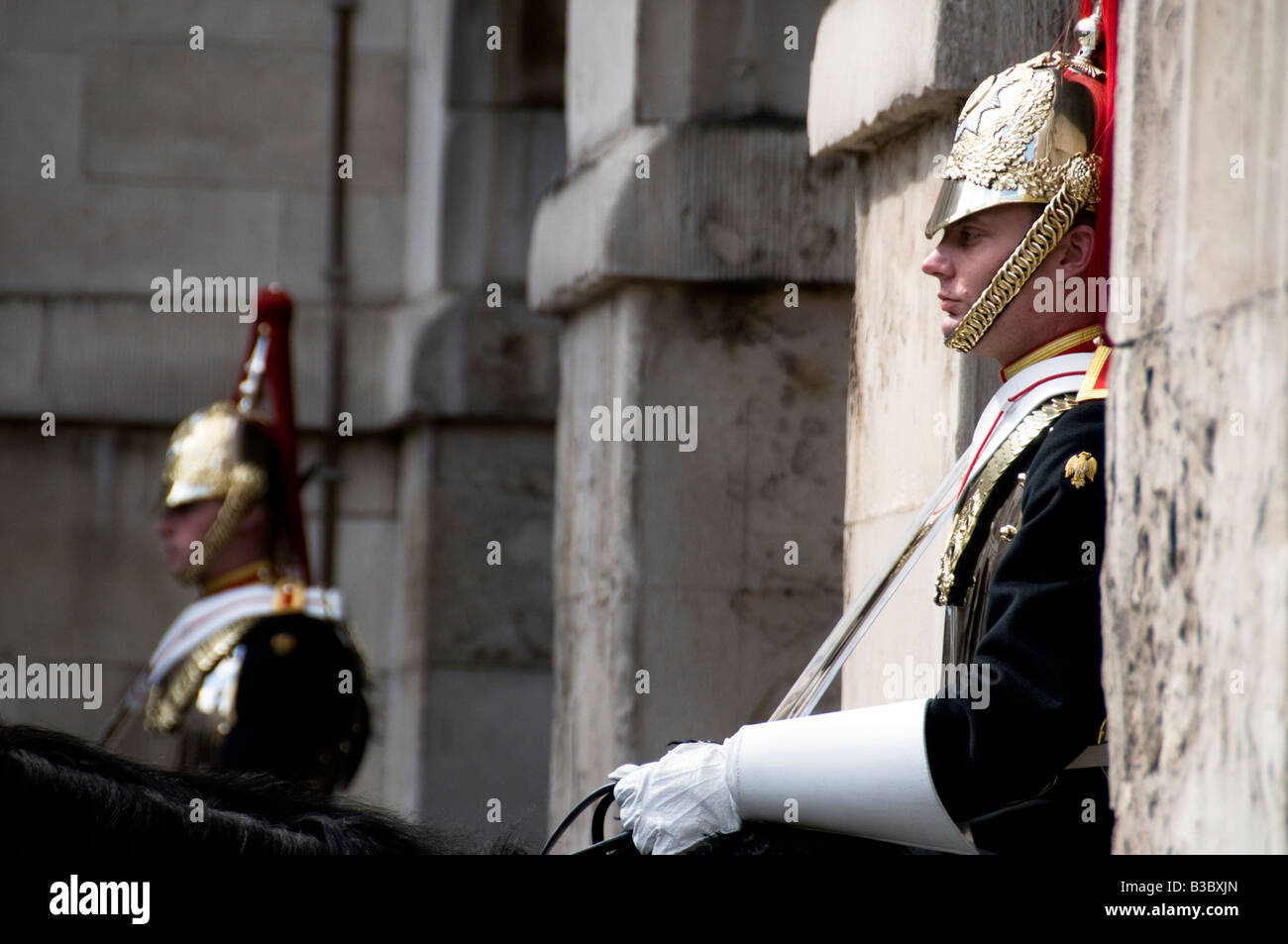 Horse Guards à Whitehall, Londres, Angleterre Banque D'Images
