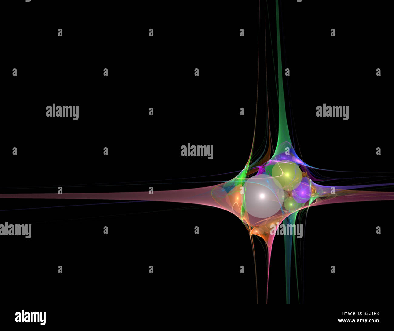 Abstract fractal art qui fait un grand élément de l'art de la haute technologie ou l'arrière-plan pour tout projet de conception Banque D'Images