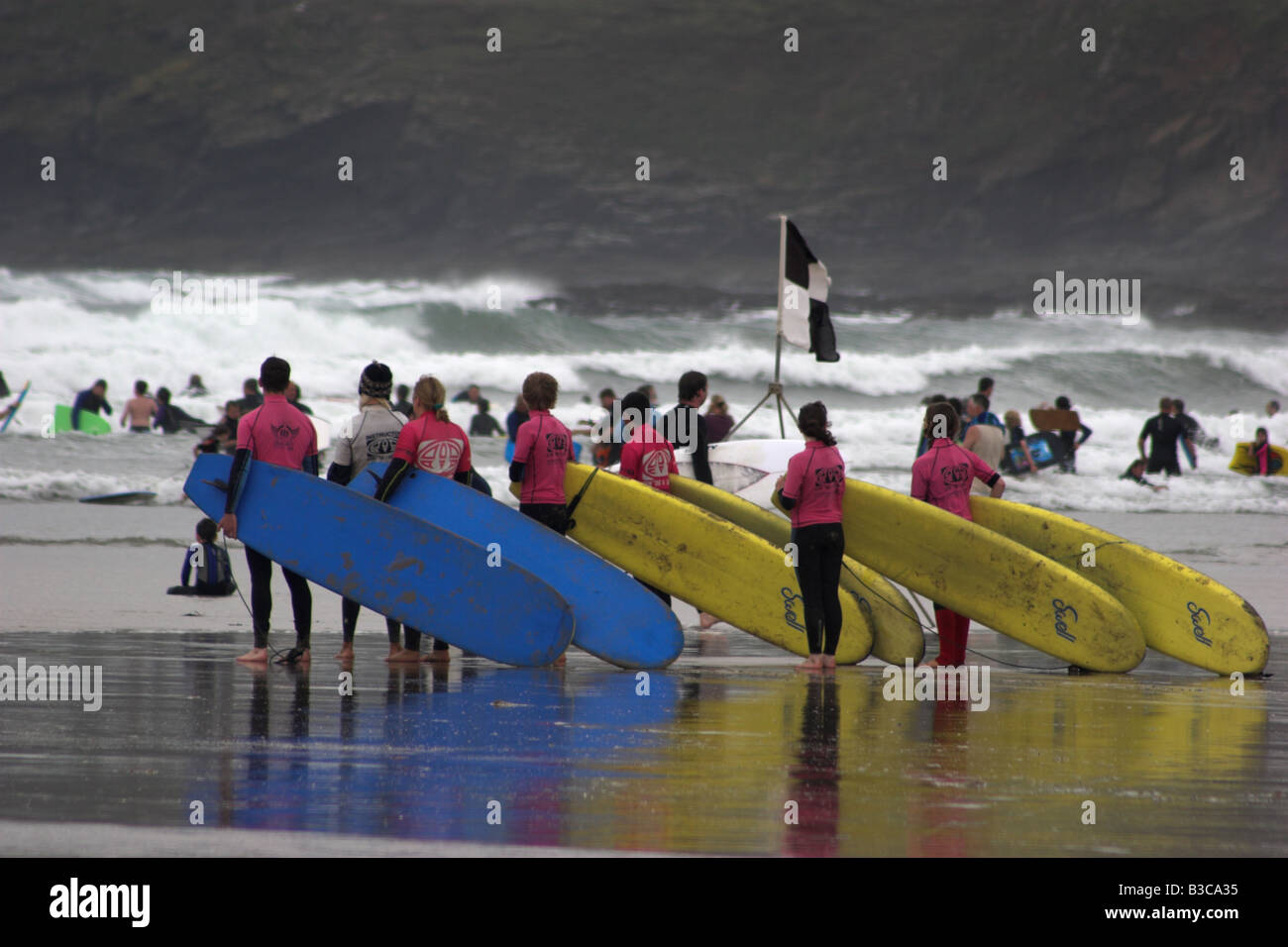 Des cours de surf surf Banque D'Images