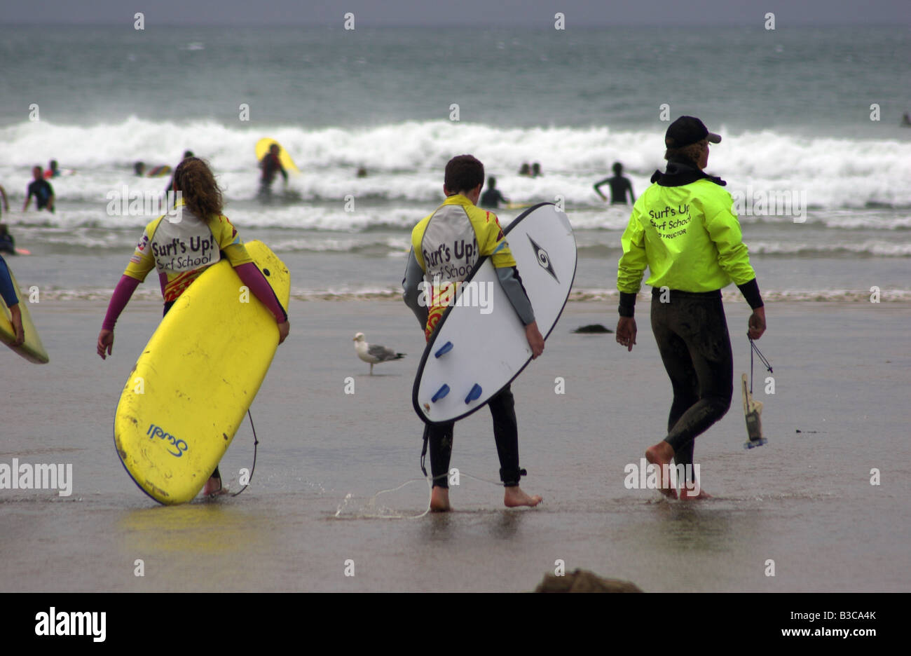 Des cours de surf surf Banque D'Images