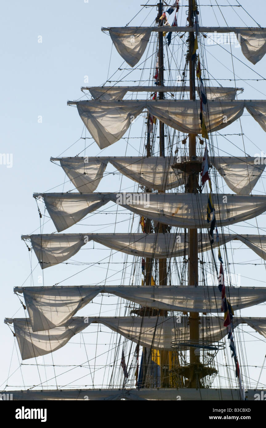 Grand voilier gloria au Festival de la voile dans le port de San Diego Banque D'Images