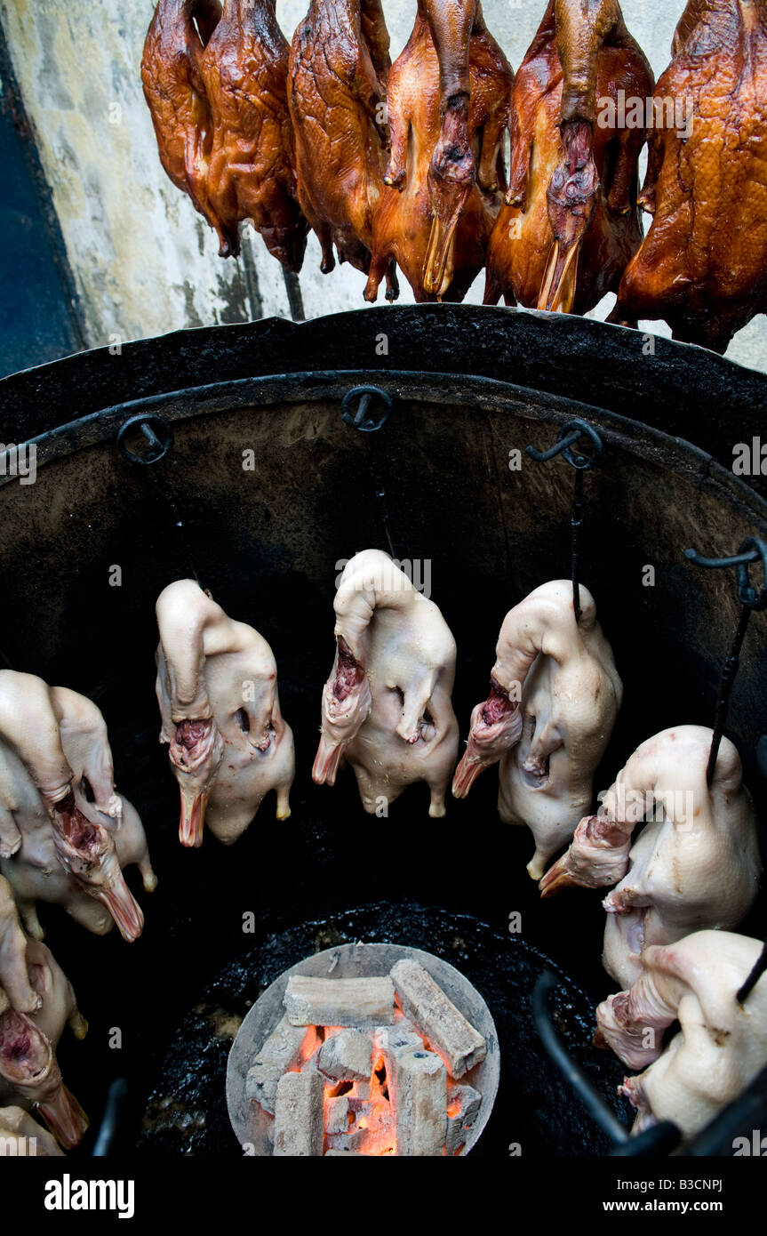 Le canard rôti grillé à la chinoise Banque D'Images