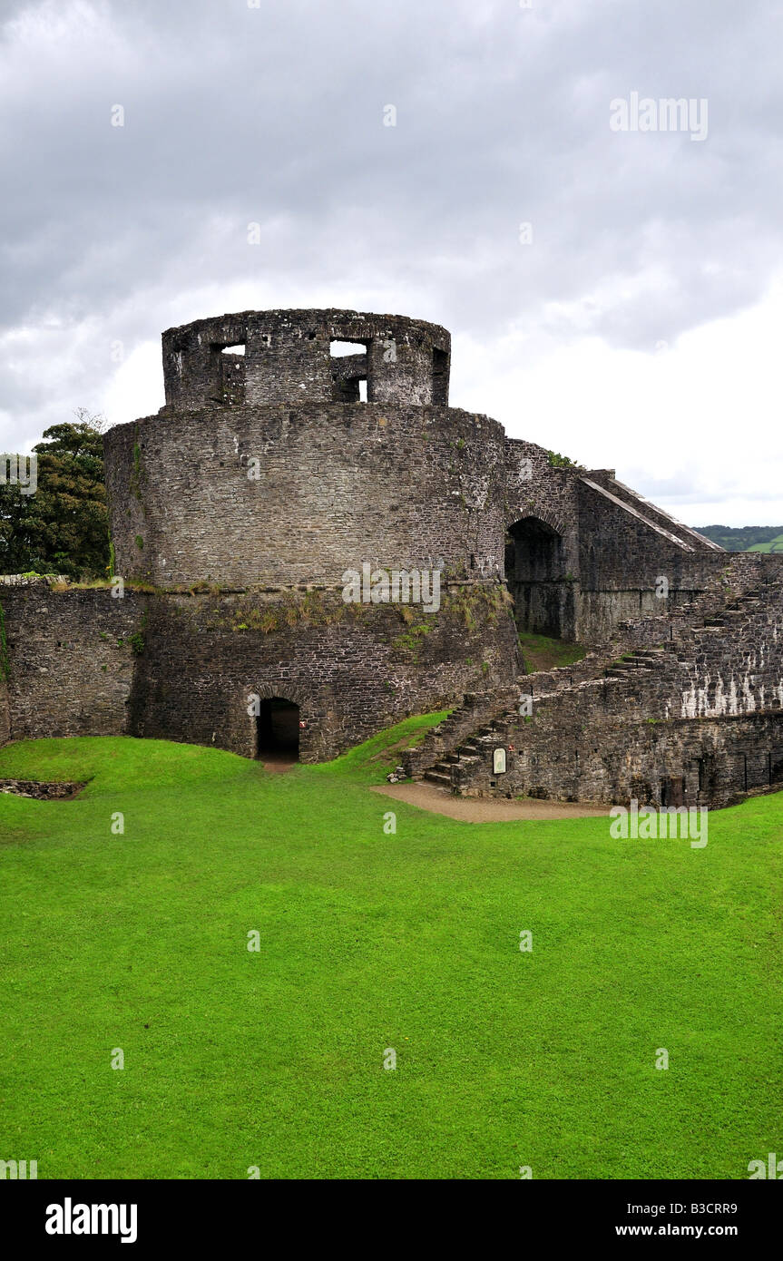 Tour de Dinefwr Castle Llandeilo Carmarthenshire Wales Banque D'Images