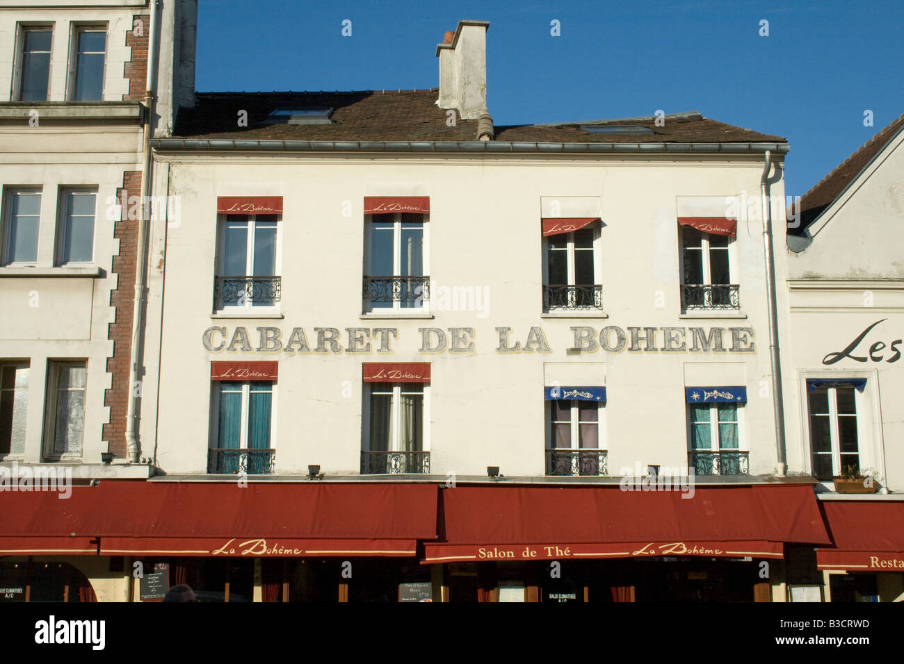 Cabaret de la Boheme Place du Tetre Montmartre Paris France Banque D'Images