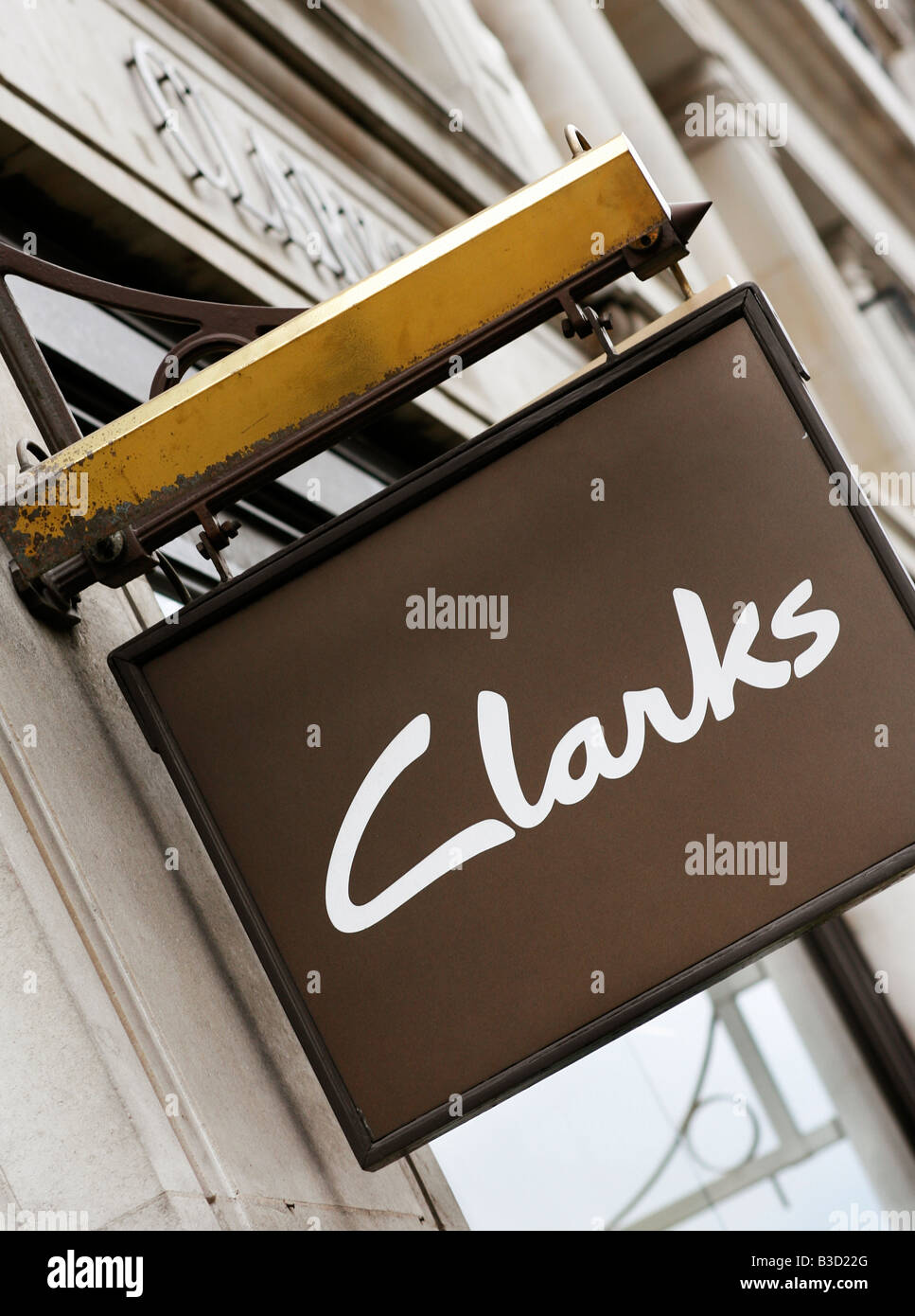 Clarks shop sign Banque D'Images