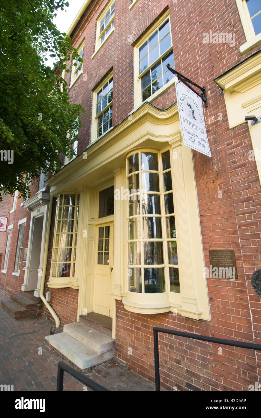 Washington DC USA Alexandria, VA historique de la vieille ville de Stabler Leadbeater Apothicairerie Musée. Banque D'Images