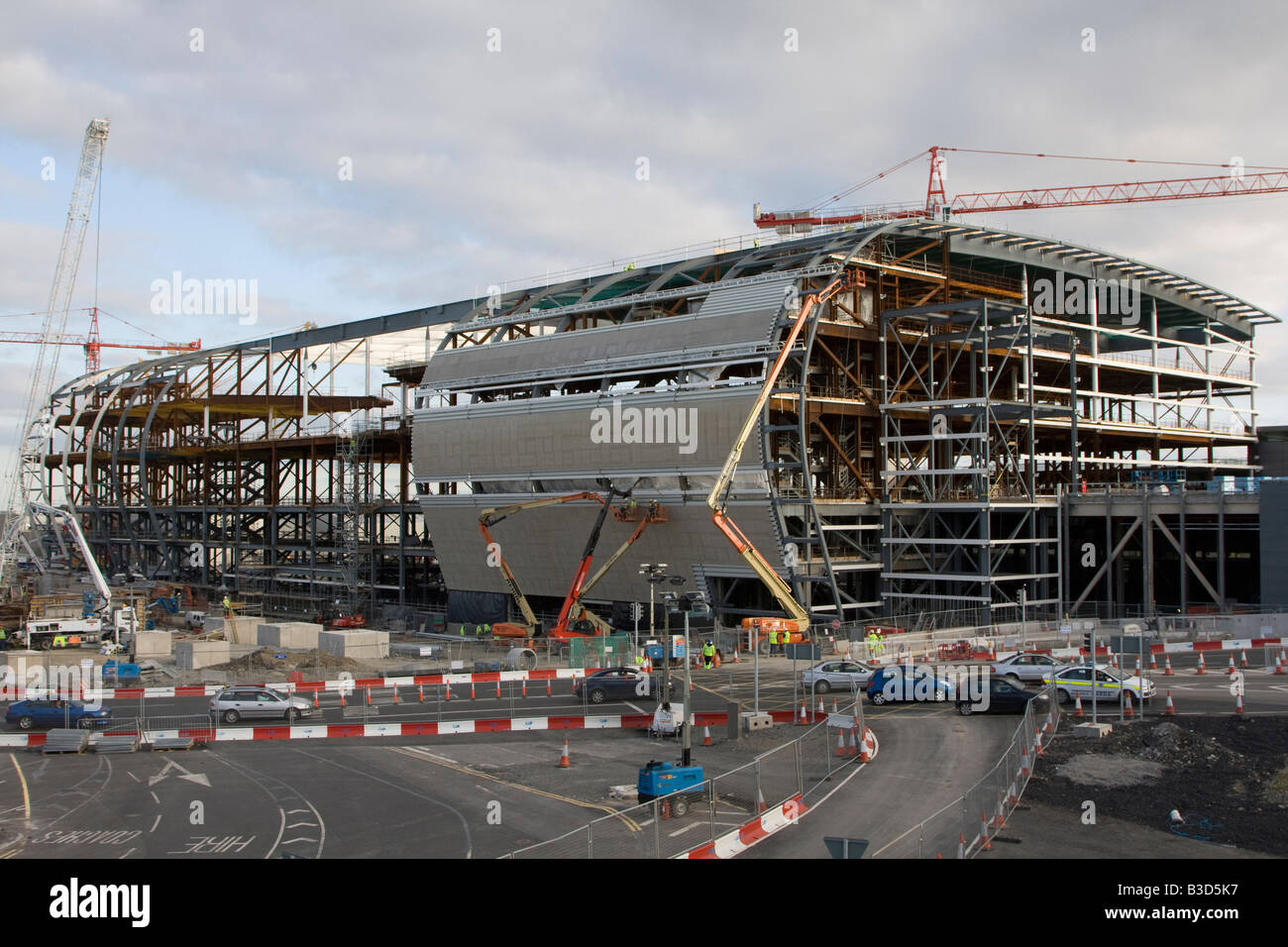 La construction du terminal 2 de l'Aéroport International de Dublin Irlande République d'Irlande EIRE Banque D'Images