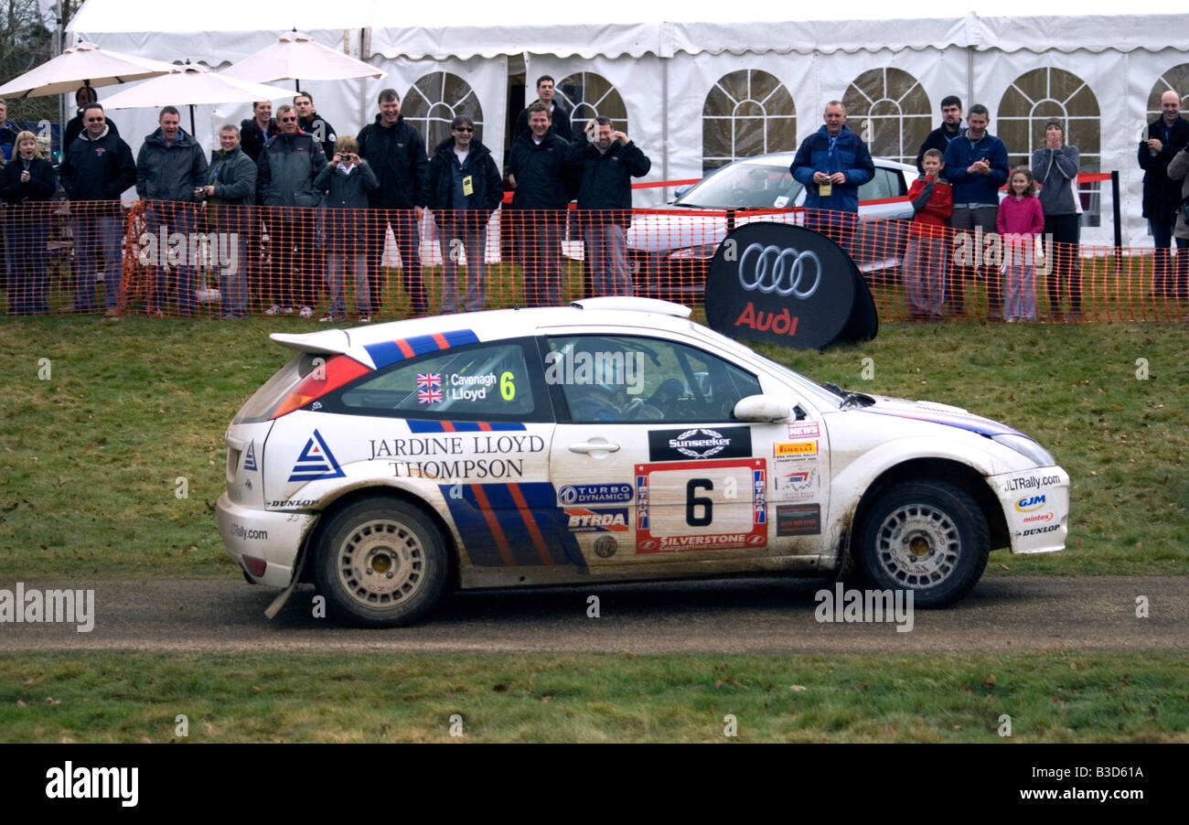 Voiture de rallye Ford Focus Banque D'Images