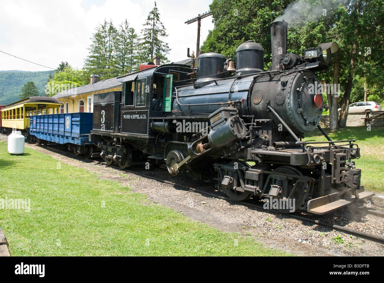 Durbin Rocket Train d'Excursion, Durbin, West Virginia, USA Banque D'Images