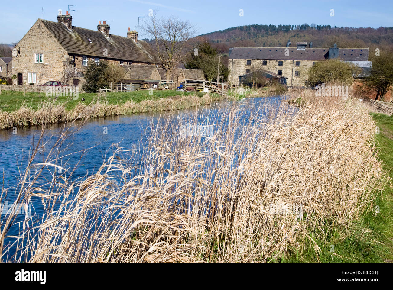 Caudwells au moulin à farine de travail dans le Derbyshire Rowsley 'Grande-bretagne' Banque D'Images