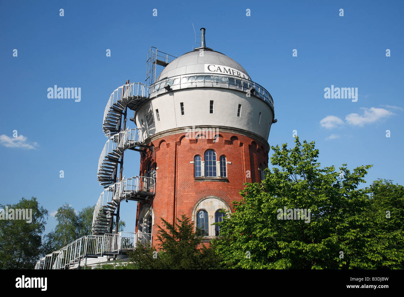 Route der Industriekultur, Camera Obscura Museum und zur Vorgeschichte des films in einem Wasserturm en Muelheim-Broich, Muelheim an der Ruhr, Ruhrgeb Banque D'Images