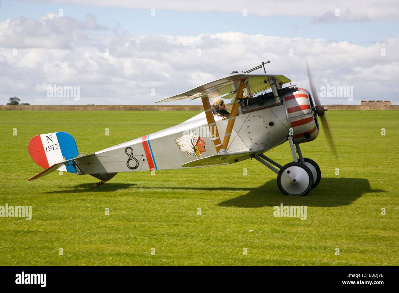 Biplan Nieuport 17 Banque D'Images