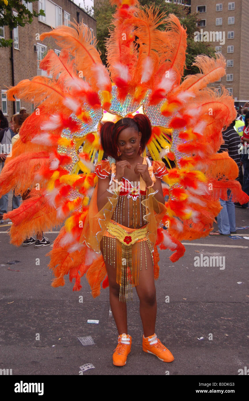 Le carnaval de Notting Hill à Profiles des Intervenants Août 2008, Londres, Angleterre, Royaume-Uni Banque D'Images