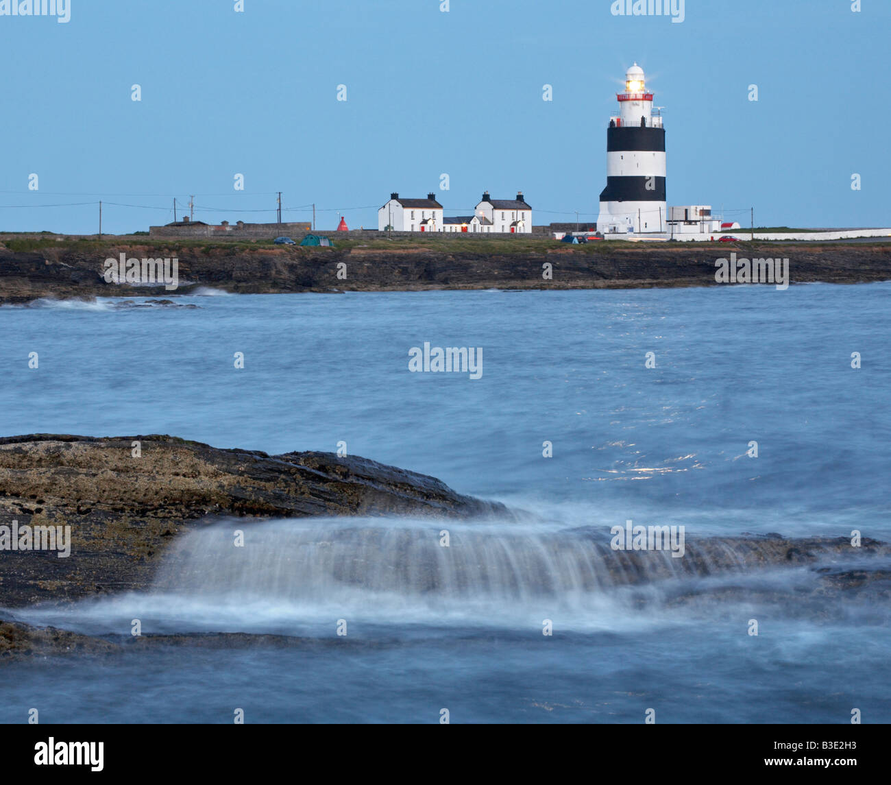 Point de Hook Lighthouse, comté de Wexford, Irlande, Eire Banque D'Images