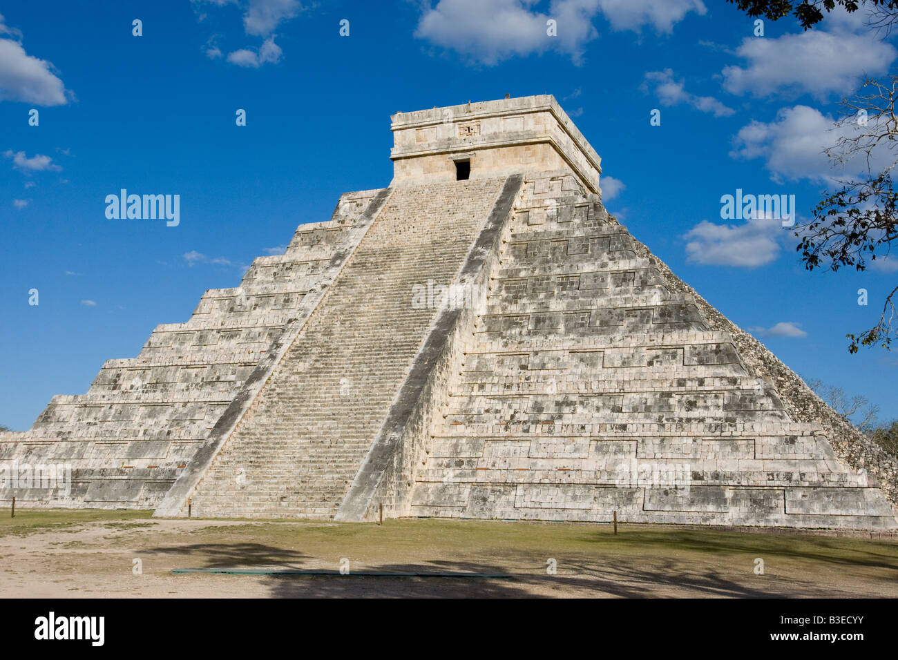 La pyramide de Chichen Itza au Mexique Banque D'Images
