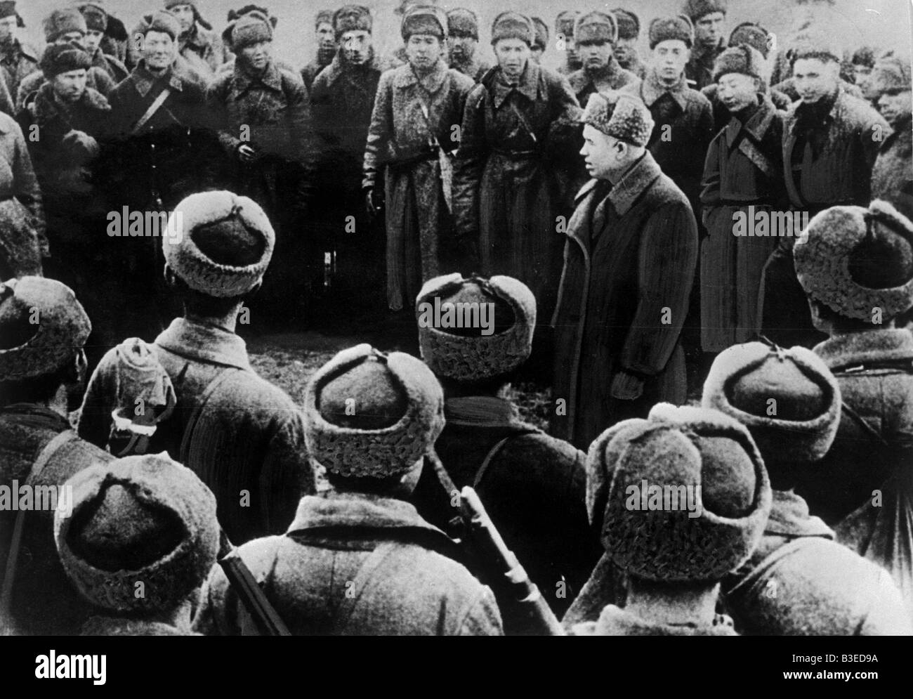 La Seconde Guerre mondiale / Stalingrad / Khrouchtchev Banque D'Images