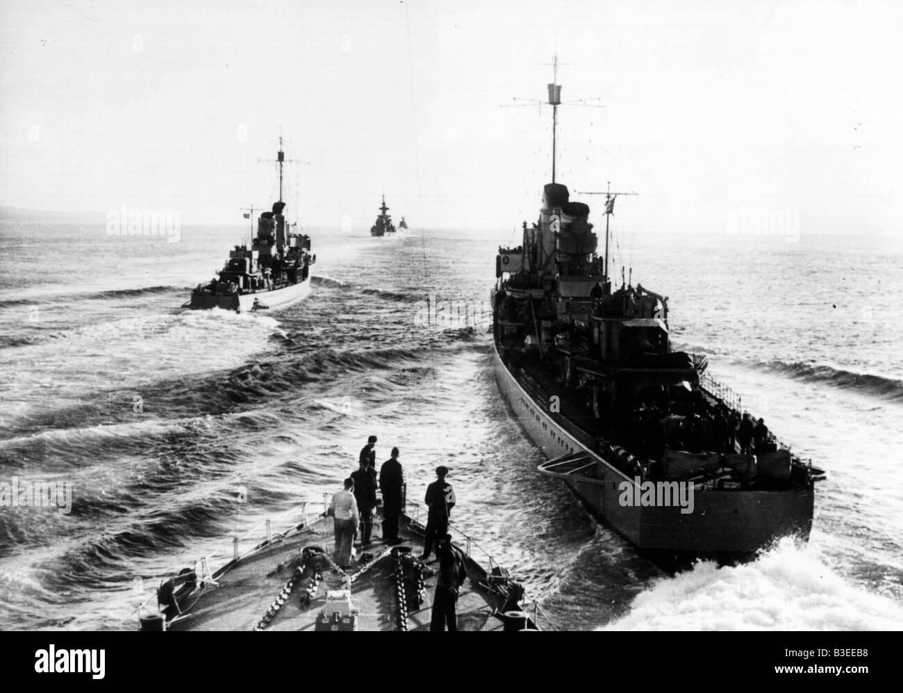 La flotte allemande / La Seconde Guerre mondiale Banque D'Images