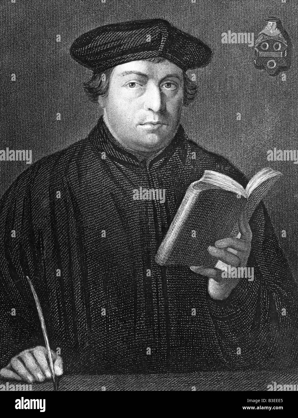 Luther, Martin, 10.11.1483 - 18.2.1546, théologien allemand, réformateur ecclésiastique, demi-longueur, Banque D'Images
