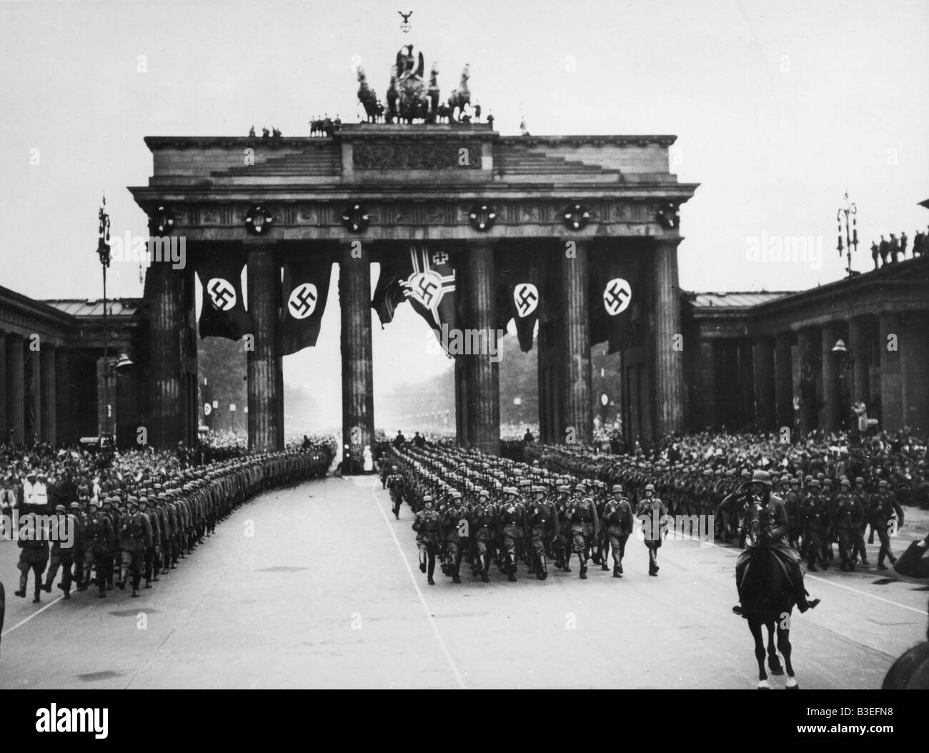 La revue de la victoire / Berlin / 1940 Banque D'Images