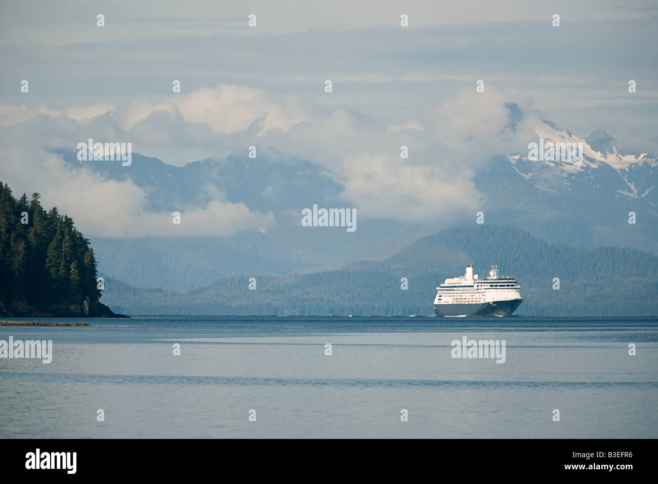 Navire de croisière en Alaska tracy arm Banque D'Images