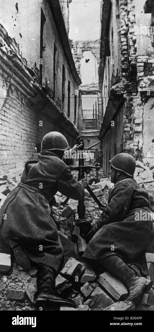 L'Armée Rouge à Stalingrad / Novembre 1942 Banque D'Images