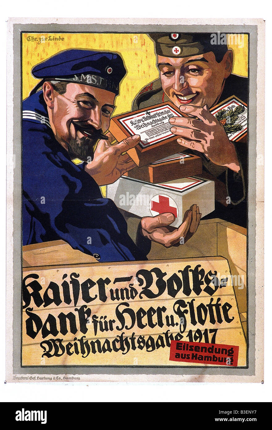 Événements, première Guerre mondiale / première Guerre mondiale,  propagande, cadeau de Noël pour le front, 1917, affiche, par Christian zur  Linde Photo Stock - Alamy