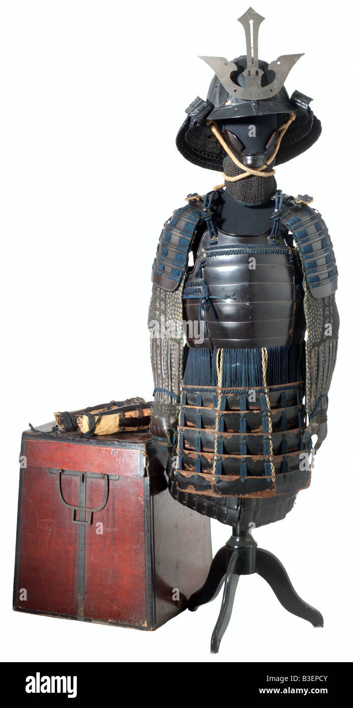 Armes/armes, armes défensives, armure, Japon, Hatomine Do Tosei Gusoko, fin de la période Edo, XIXe siècle, samouraï, , Banque D'Images