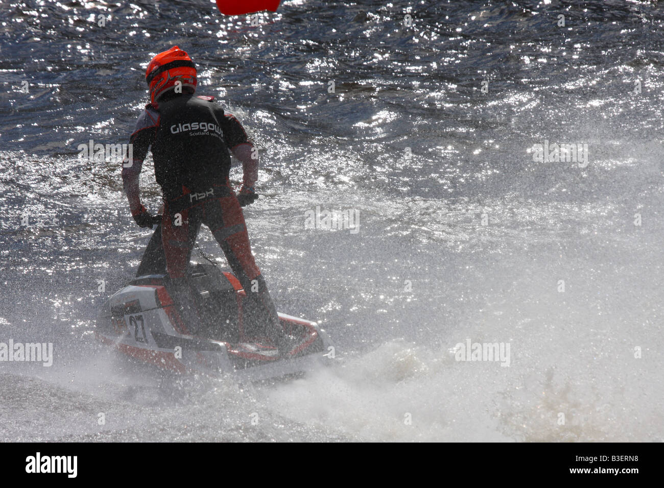 Jet racing Glasgow Banque D'Images