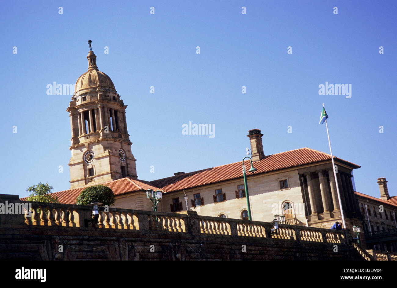 Pretoria, Afrique du Sud, aile est des bâtiments de l'Union, bureaux administratifs du gouvernement, architecte, sir Herbert Baker, culture, histoire, politique Banque D'Images