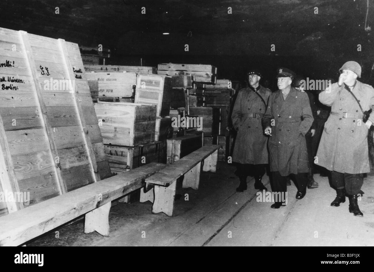 1945 Kaiseroda / Eisenhower & Art. Banque D'Images 1945 Kaiseroda / Eisenhower & Art. Banque D'Images