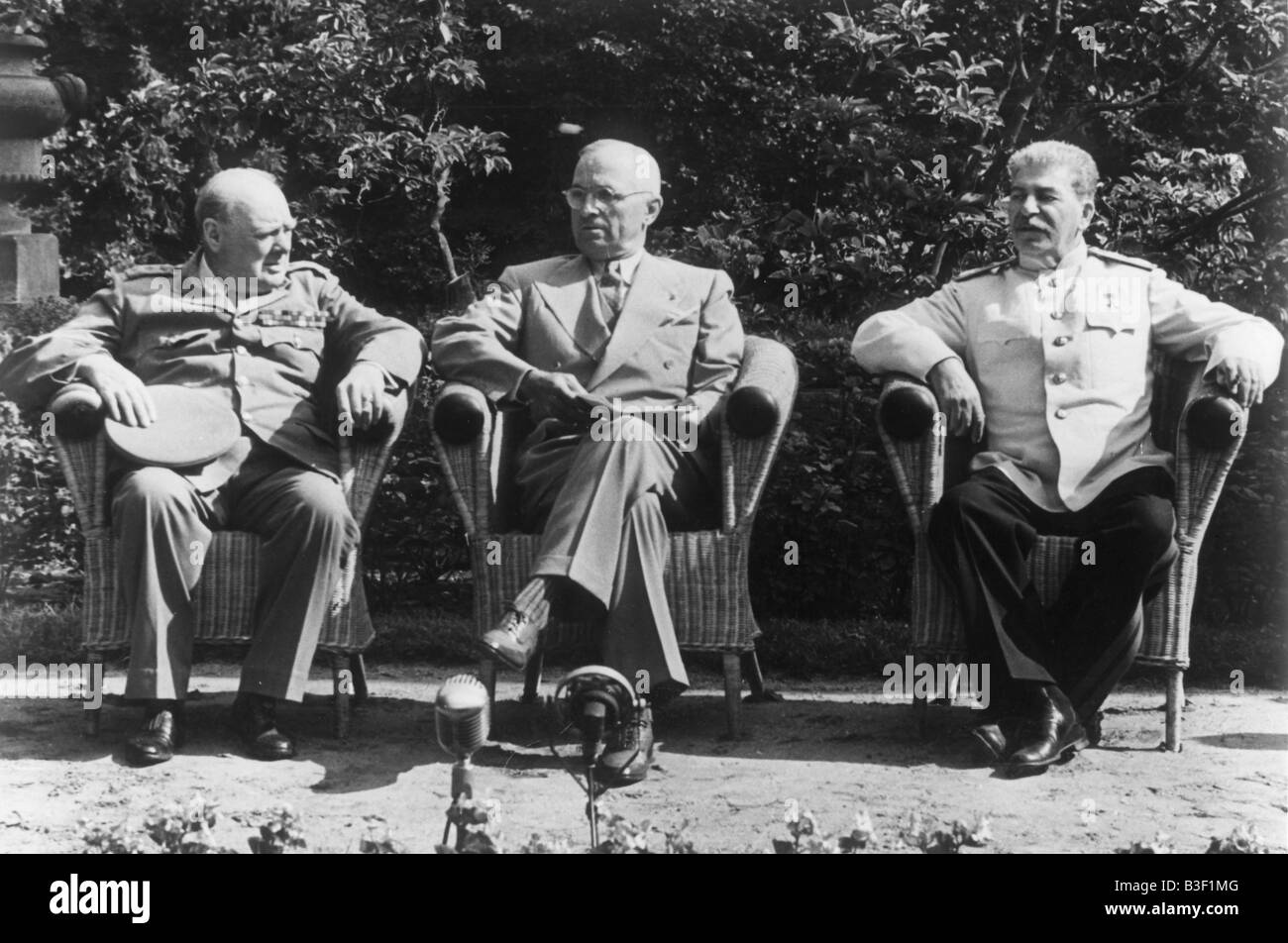 Potsdam conference truman Banque de photographies et d’images à haute